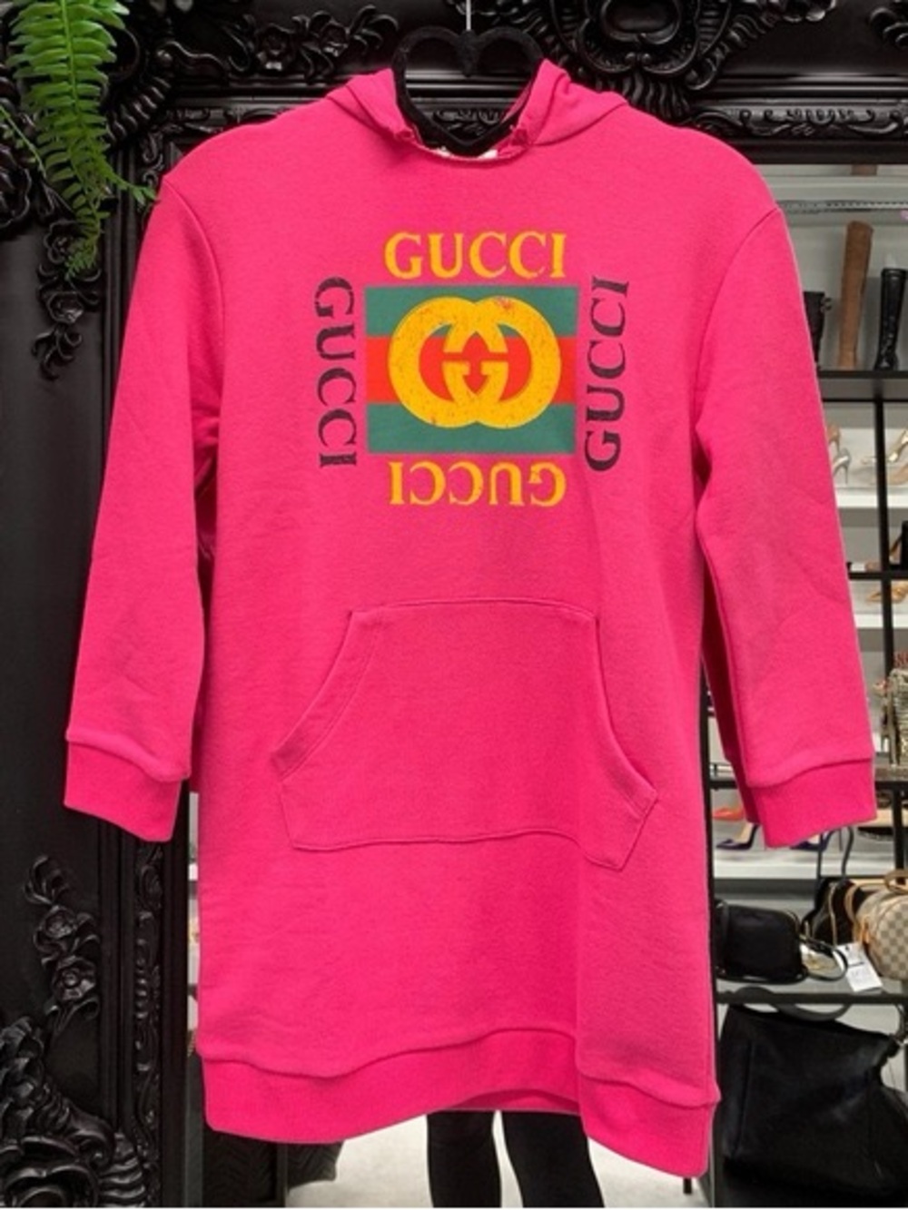 Gucci Kids Blue Hoodie with Logo